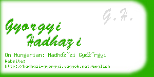 gyorgyi hadhazi business card